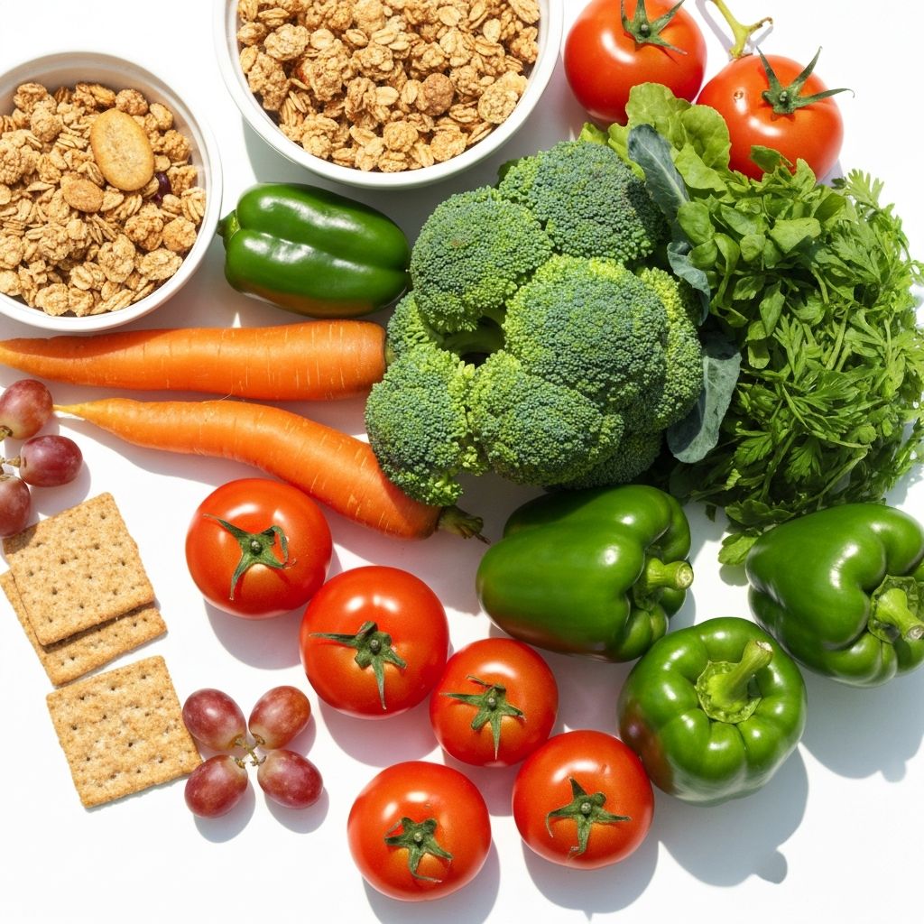 Fresh healthy foods for digestive wellness